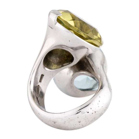 Pianegonda Topaz and Citrine Cocktail Ring - Picture 4 of 6